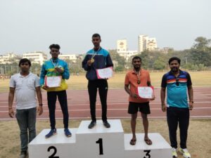 Mumbai University Long Jump Zonal Round Third Rank