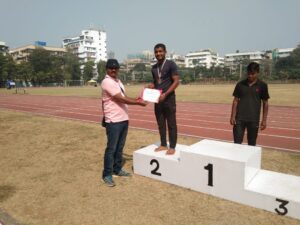 Mumbai University Tripple Jump Zonal Round Second Rank