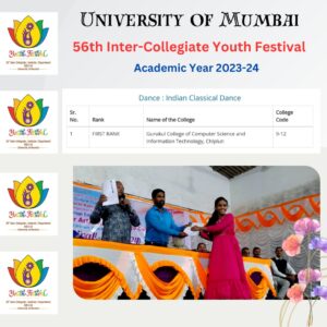 MU Youth Festival 23-24 Classical Dance First Rank