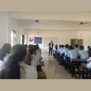 seminar for the 'Aatmanirbhar Commerce Career Enhancement Program 2024' featuring CA Mr. Dange.