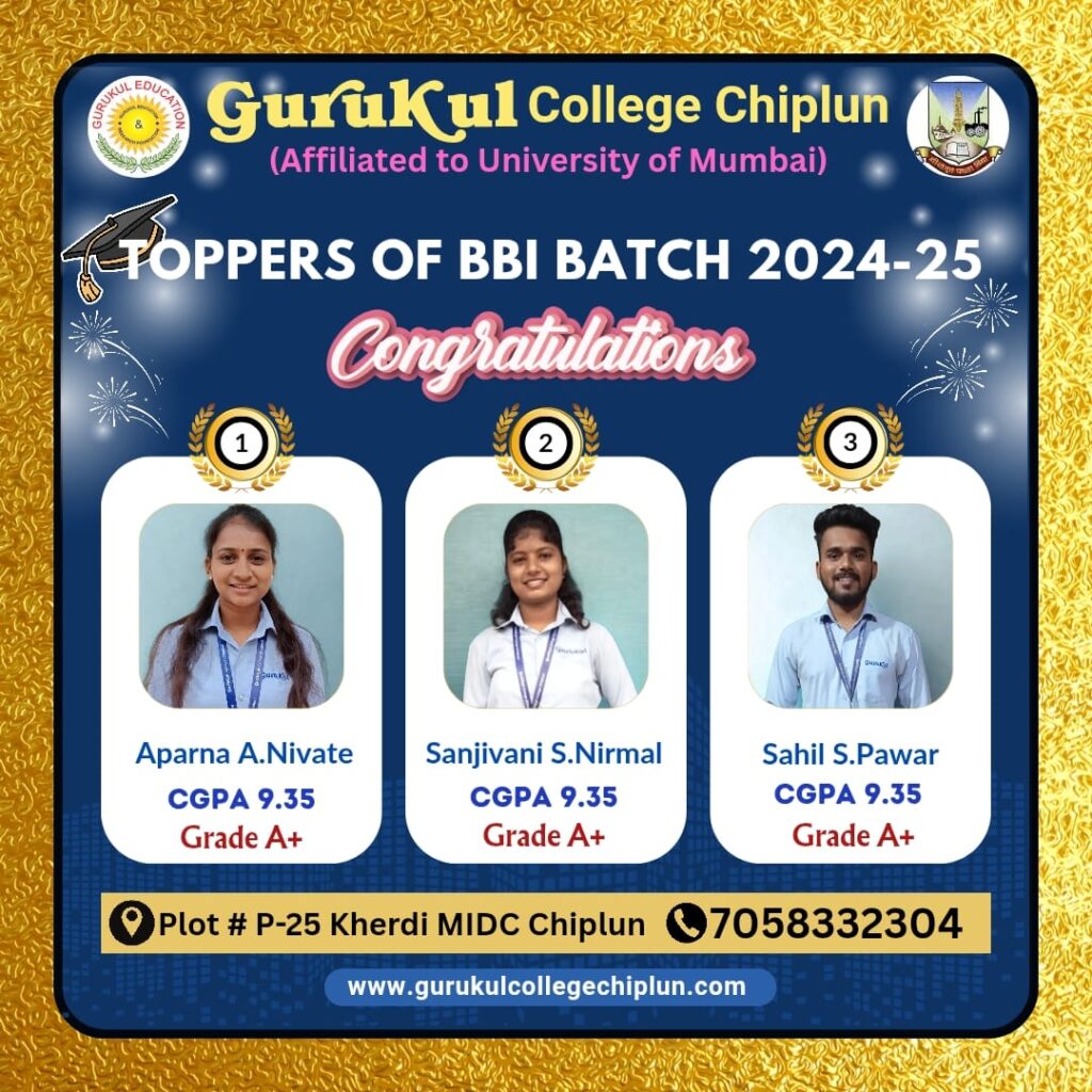 Toppers of BBI 2024-25