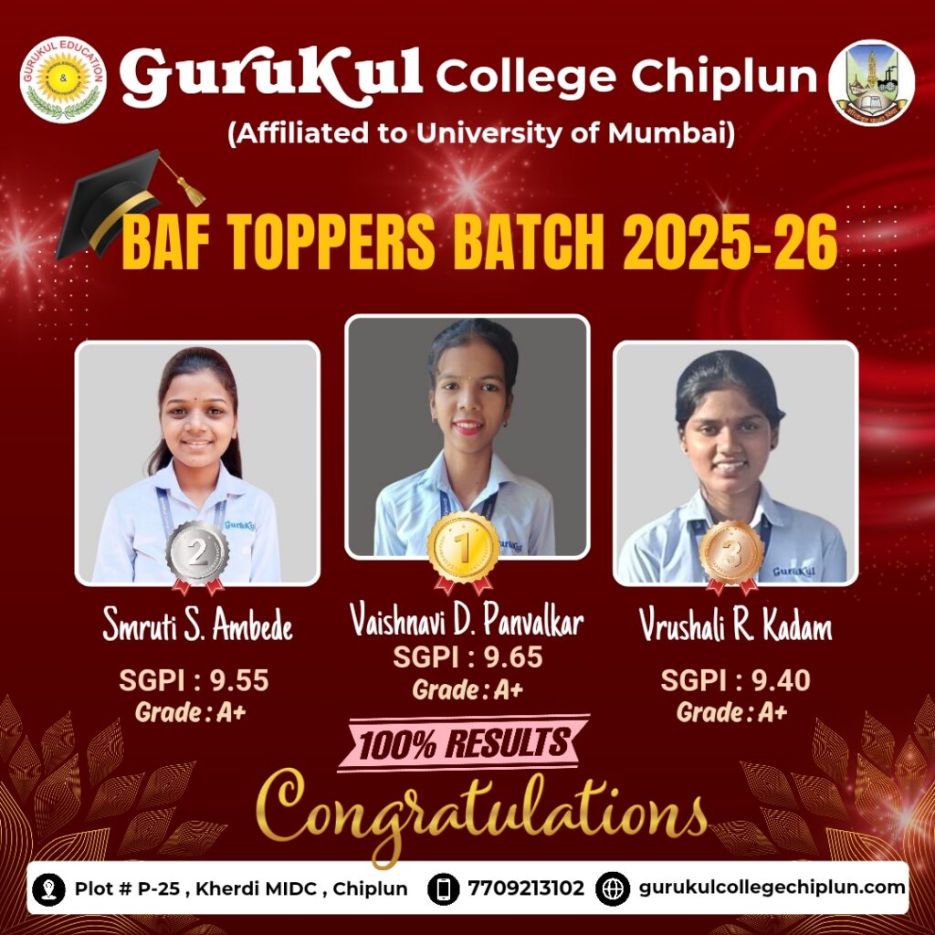 Toppers of BAF 2025-26