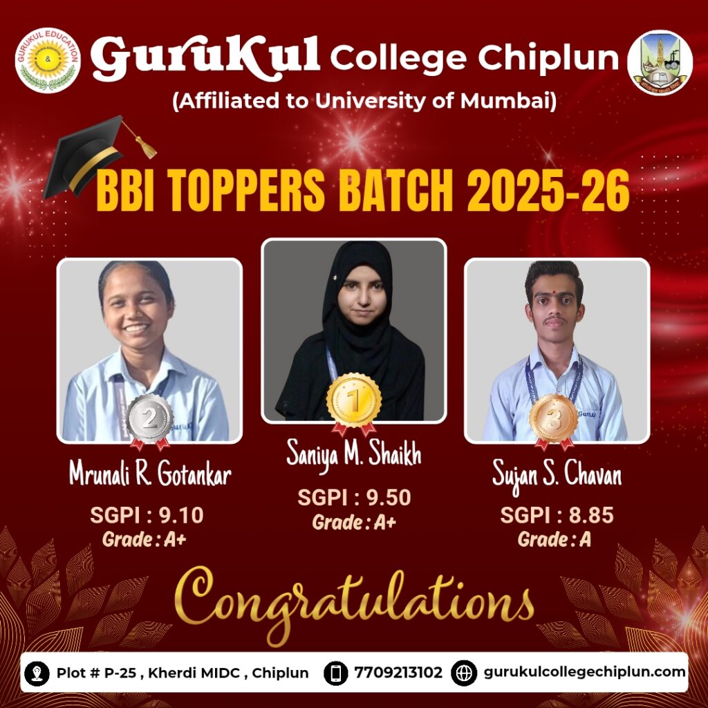 Toppers of BBI 2025-26