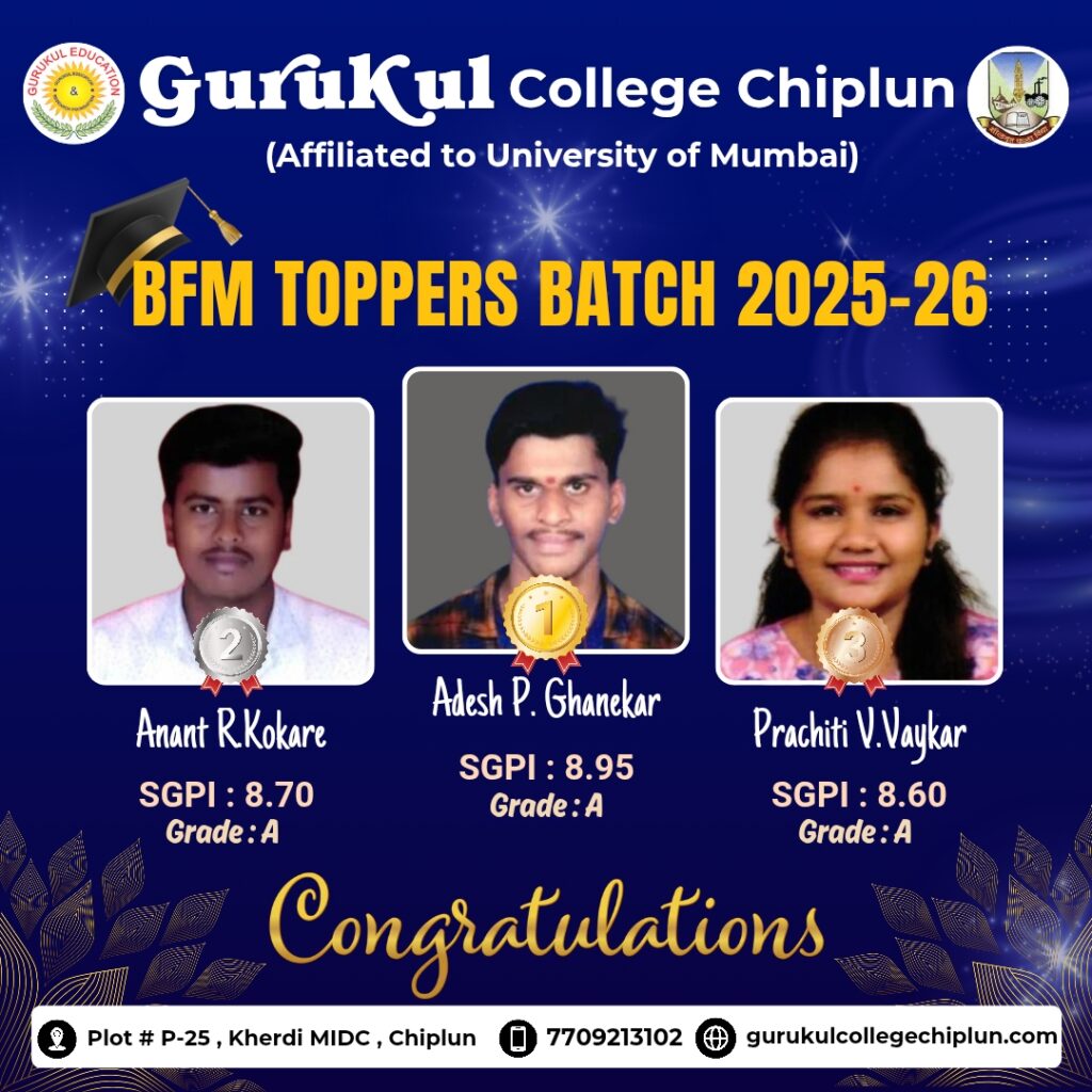 Toppers of BFM 2025-26
