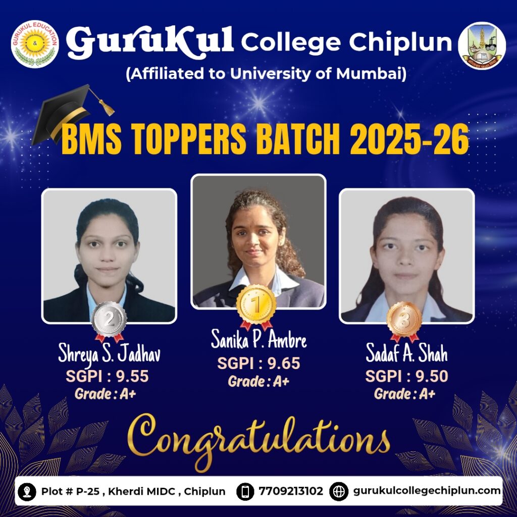 Toppers of BMS 2025-26